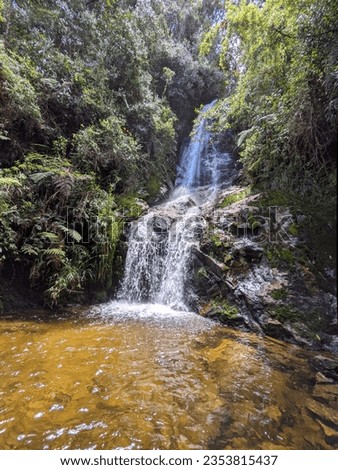 Beautiful waterfall in El Retiro, Antioquia, Colombia