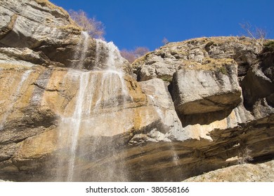 Beautiful Waterfall In The Gran Sasso E Monti Della Laga National Park