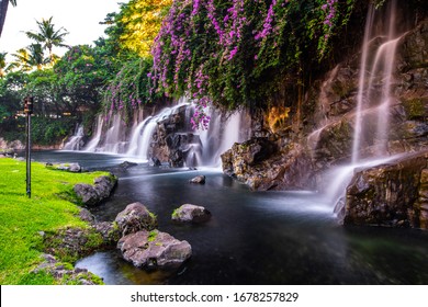 A beautiful waterfall in Hawaii