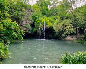 Beautiful Waterfall Nature, Landscape Photo, Ukraine. - Shutterstock ID 1758918827