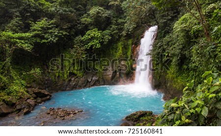 Similar – Image, Stock Photo Costa Rica waterfall