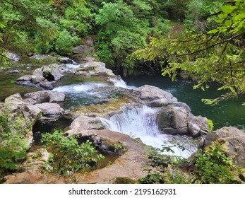 Beautiful Waterfall In The Pacific North West