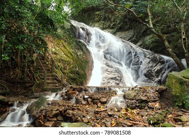 Beautiful waterfall in thailand,waterfall background,Natural beautiful in thailand,nature beautiful - Shutterstock ID 789081508