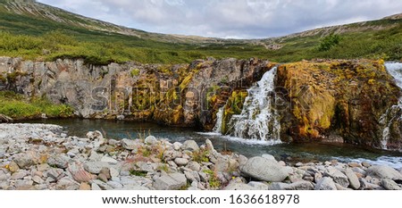 Beautiful Waterfall in Vestfjords Iceland