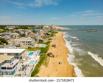 Beautiful Waterfront Homes On Croatan Beach Virginia USA