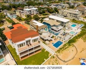 Beautiful Waterfront Homes On Croatan Beach Virginia USA