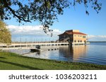 Beautiful waterfront view at Tavares, a family oriented city close to Mount Dora and Eustis located in the central portion of the state of Florida. 