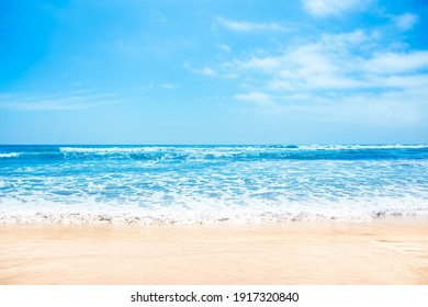 Beautiful waves of the pacific ocean in La Serena, Chile - Shutterstock ID 1917320840