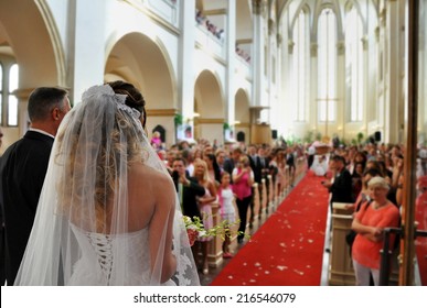 beautiful wedding in big church - Powered by Shutterstock