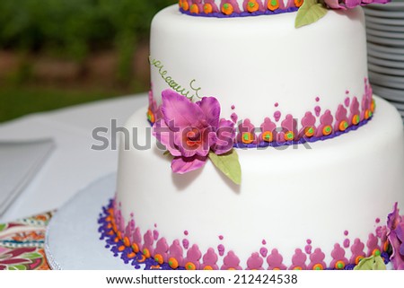 Beautiful Wedding Cake American Wedding Tradition Stock Photo Edit