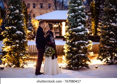 Beautiful Wedding Couples Winter/Christmas Wedding