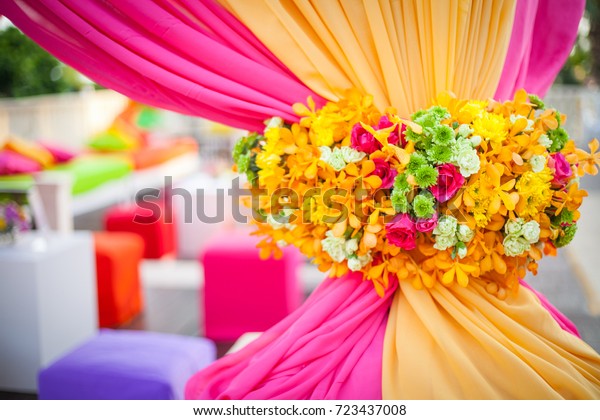 Beautiful Wedding Decorated On Indian Wedding Stock Photo Edit