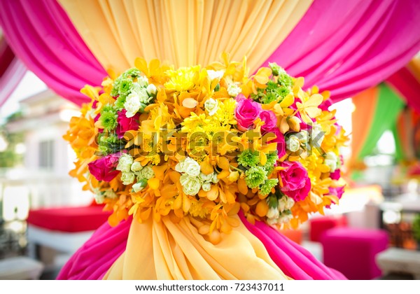 Beautiful Wedding Decorated On Indian Wedding Stock Photo Edit