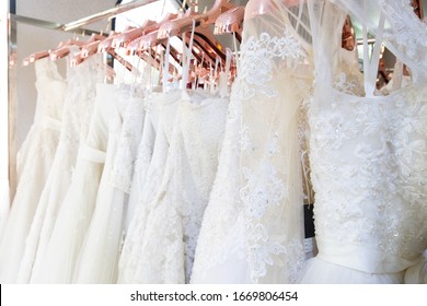 beautiful white wedding gowns