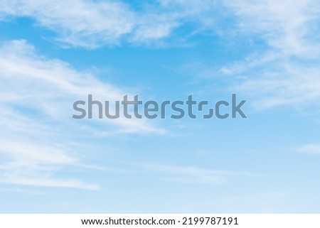 Beautiful white cloud on the blue sky, selective focus