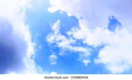 Beautiful White Clouds In The  Sky