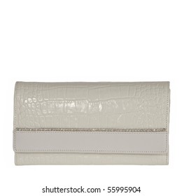 Beautiful White Crocodile Leather Unisex Wallet