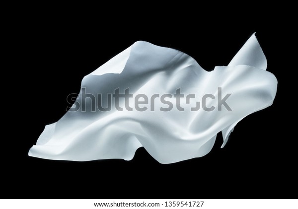 Beautiful White Floating Smooth Soft Cloth Stock Photo (Edit Now ...