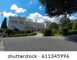 beautiful white Palace in the suburb of Yalta in the Crimea. Livadia.