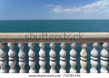 Similar – Seagulls on railings