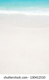 Beautiful White Sand Beach Surface Background