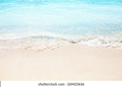 Beautiful White Sand Beach And Tropical Sea