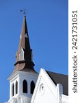 Beautiful White Steeple of Historic Emanuel AME Church; Charleston, South Carolina.