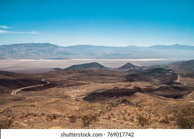 Beautiful Wide Open Vista Of The Death Valley National Park From Father Crowley Vista Point In Summer (California) - Horizontal