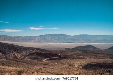 Beautiful Wide Open Vista Of The Death Valley National Park From Father Crowley Vista Point In Summer (California) - Horizontal