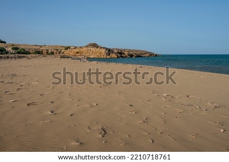 The beautiful and wild beach of Eloro in Sicily