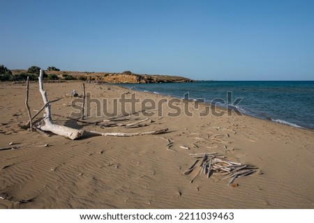 The beautiful and wild beach of Eloro in Sicily