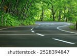 Beautiful Winding Road Natural Background