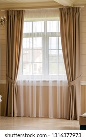 Beautiful window curtain - Shutterstock ID 1316377973