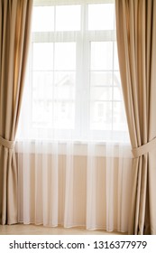 Beautiful window curtain - Shutterstock ID 1316377979