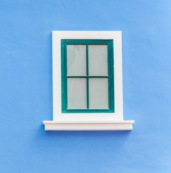Beautiful Window On Color Wall