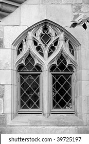 Beautiful Window On Facade Of Davenport College, Yale