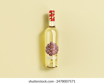 A beautiful wine Bottle mockup 