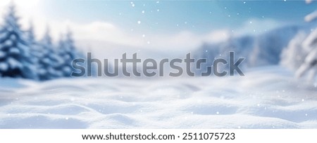 Image, Stock Photo winter forest Winter Snow