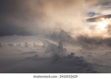 A beautiful winter in the Karkonosze Mountains, heavy snowfall created an amazing climate in the mountains. Poland, Lower Silesia Voivodeship.v - Powered by Shutterstock