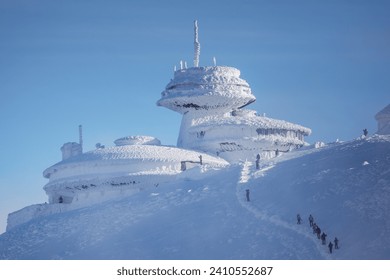 A beautiful winter in the Karkonosze Mountains, heavy snowfall created an amazing climate in the mountains. Poland, Lower Silesia Voivodeship.v - Powered by Shutterstock