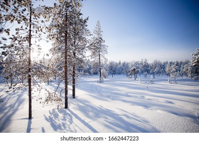 Beautiful winter in Lapland Finland - Shutterstock ID 1662447223