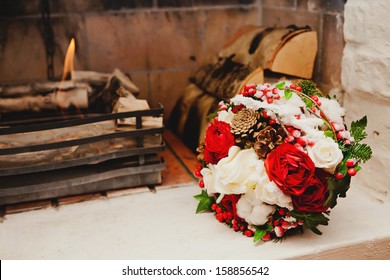 Beautiful Winter Wedding Bouquet
