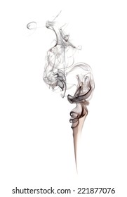 Beautiful Wisp Of Smoke Rises