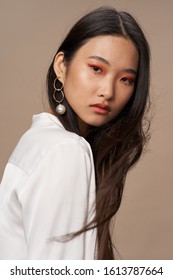beautiful woman asian appearance cosmetics lifestyle luxury studio