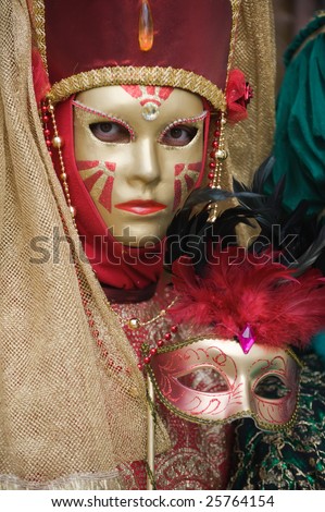 Beautiful woman at the carnival in Venice, pls see other images of this event in my portfolio