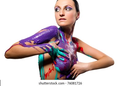 Hot Girl Body Painting