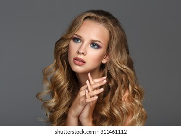 Golden Brown Hair Images Stock Photos Vectors Shutterstock