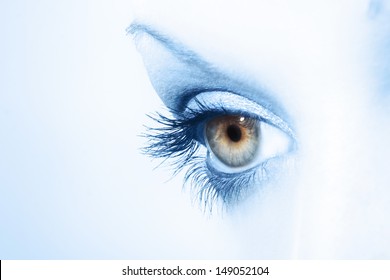 Beautiful Woman Eye Close Up