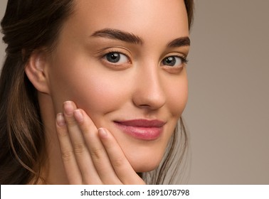 Beautiful Woman Face Beauty Healthy Skin Face Female Young Model Close Up