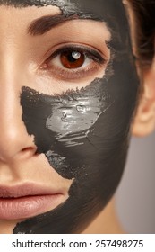 Beautiful Woman With Facial Mask. 